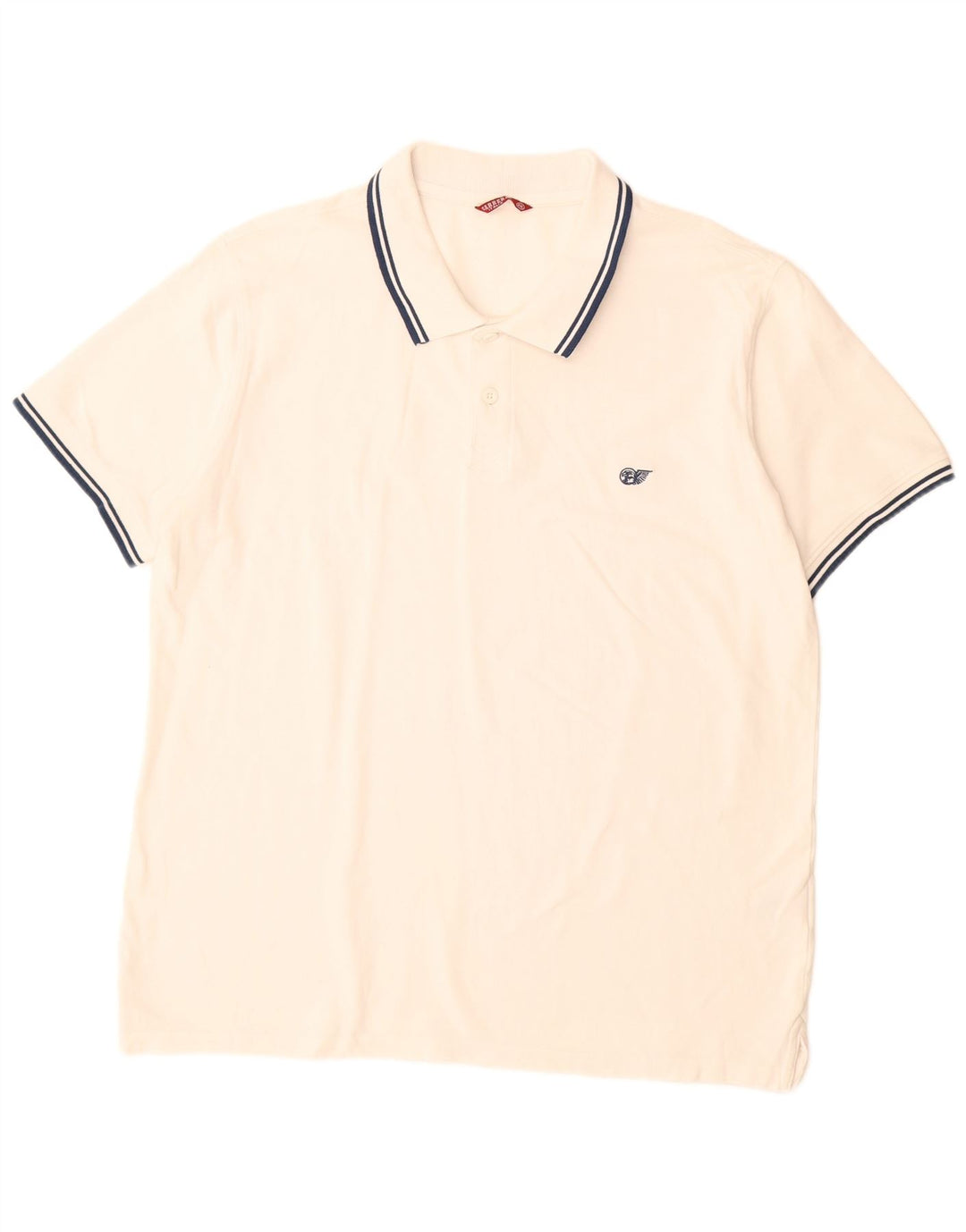 Carrera Mens Polo Shirt 2XL White Cotton