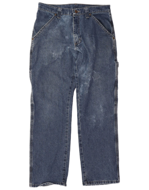 Wrangler Mens Cargo Straight Jeans W30 L30 kék pamut