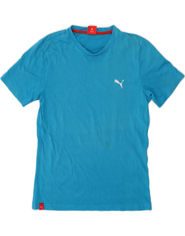 PUMA Mens T-Shirt Top Small Blue Cotton Vintage Puma and Second-Hand Puma from Messina Hembry 