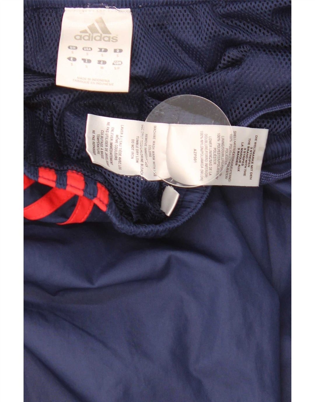 Adidas Mens Tracksuit Trousers Small  Navy Blue Polyester