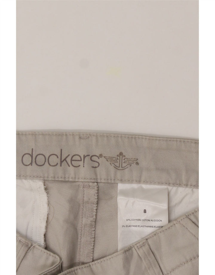 DOCKERS Womens Chino Trousers US 8 Medium W30 L31 Grey Cotton Vintage Dockers and Second-Hand Dockers from Messina Hembry 