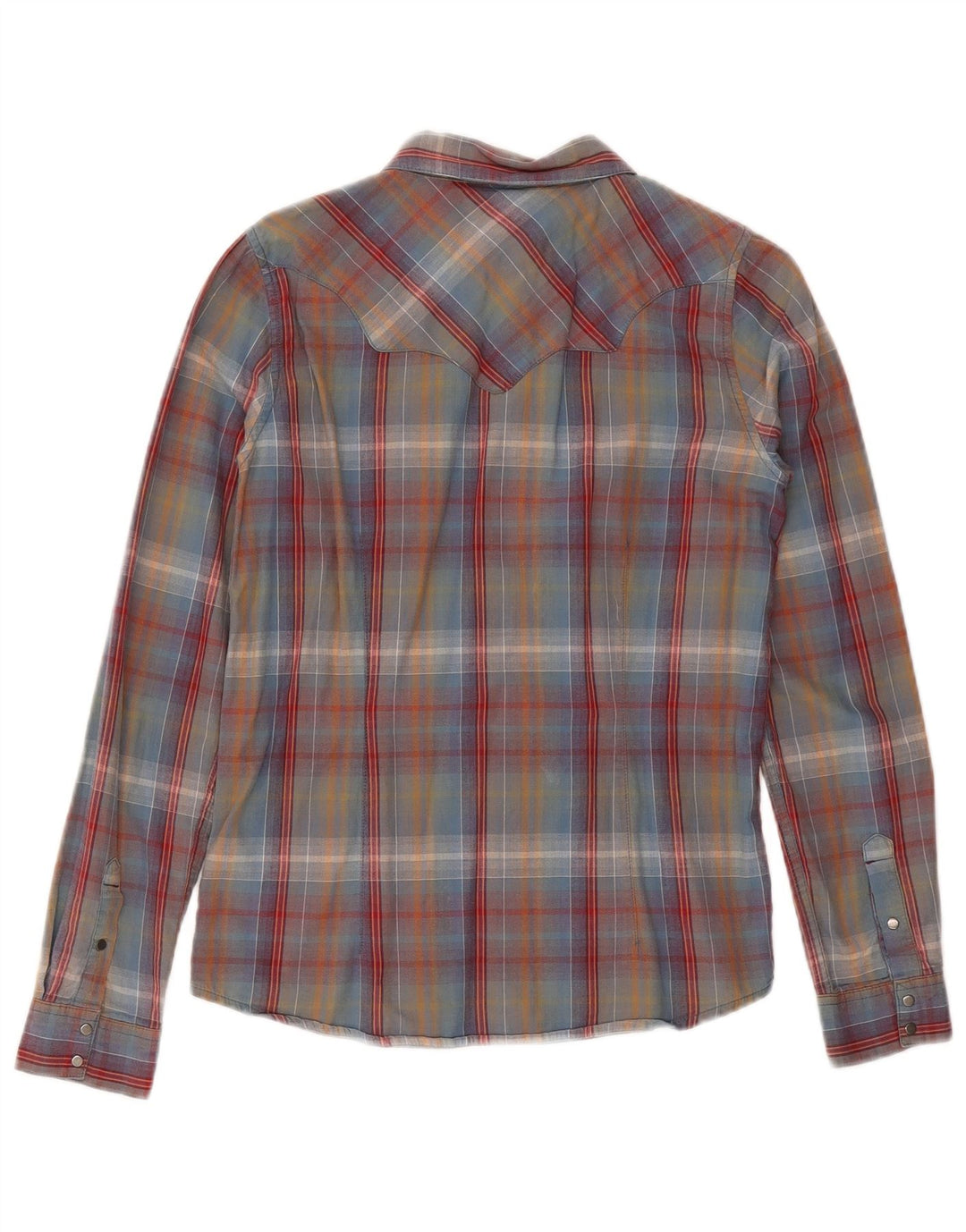 Wrangler Camisa para mujer UK 40 Mediana Algodón a cuadros multicolor