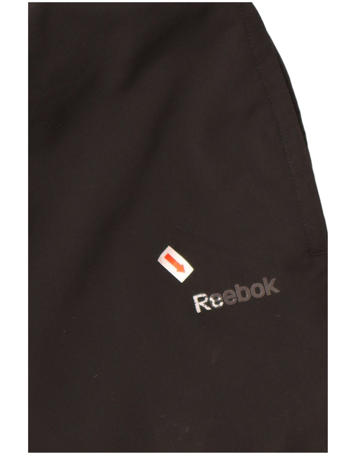 REEBOK Mens Tracksuit Trousers Medium  Black Polyester