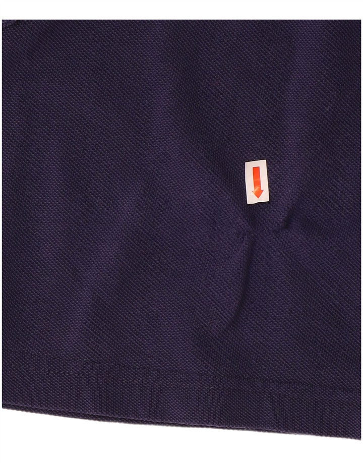 LACOSTE Womens T-Shirt Top Size 38 Medium Navy Blue Cotton