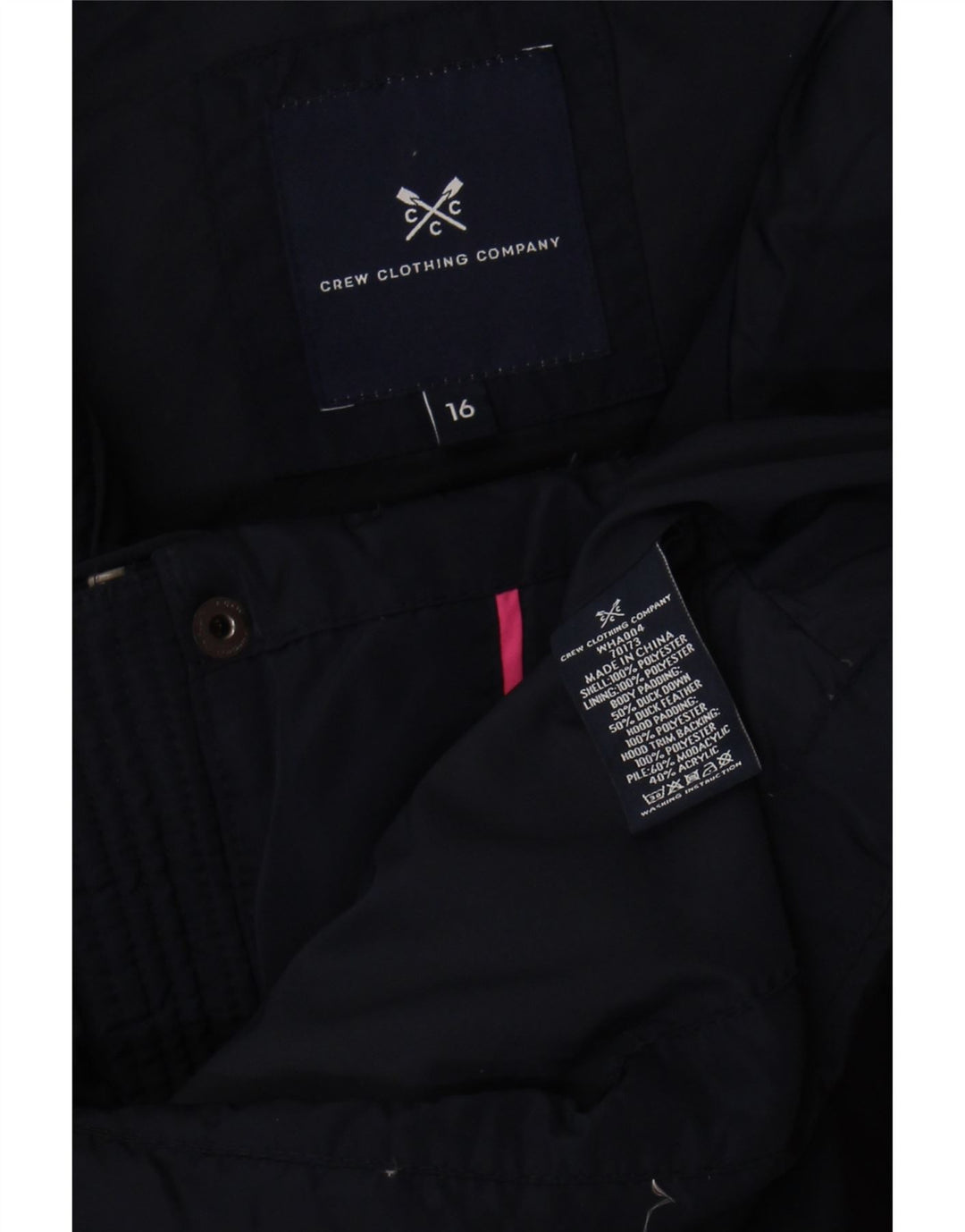 Crew Clothing Gilet régulier pour femme UK 16 Large Bleu marine Polyester