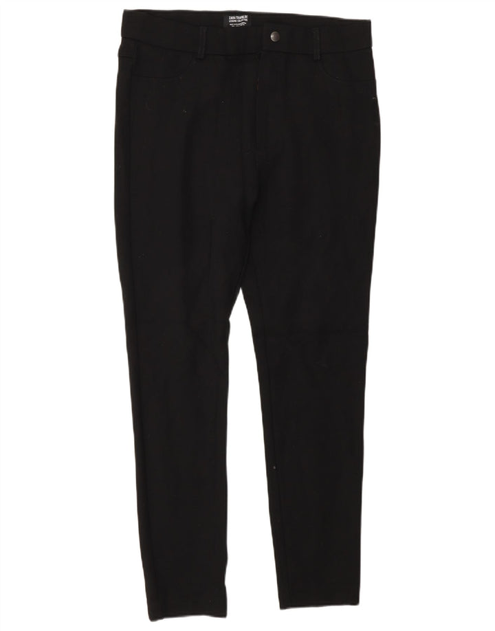 Zara Womens Trafaluc Leggings UK 14 Large  Black