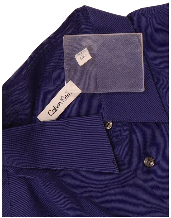 Calvin Klein Mens Shirt Size 17 XL Blue