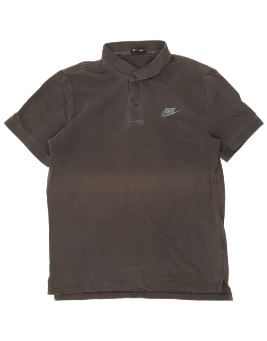 Nike Mens Polo Shirt Medium Grey Cotton