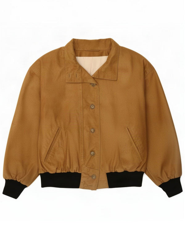 Vintage dame bomberjakke UK 16 Large Beige