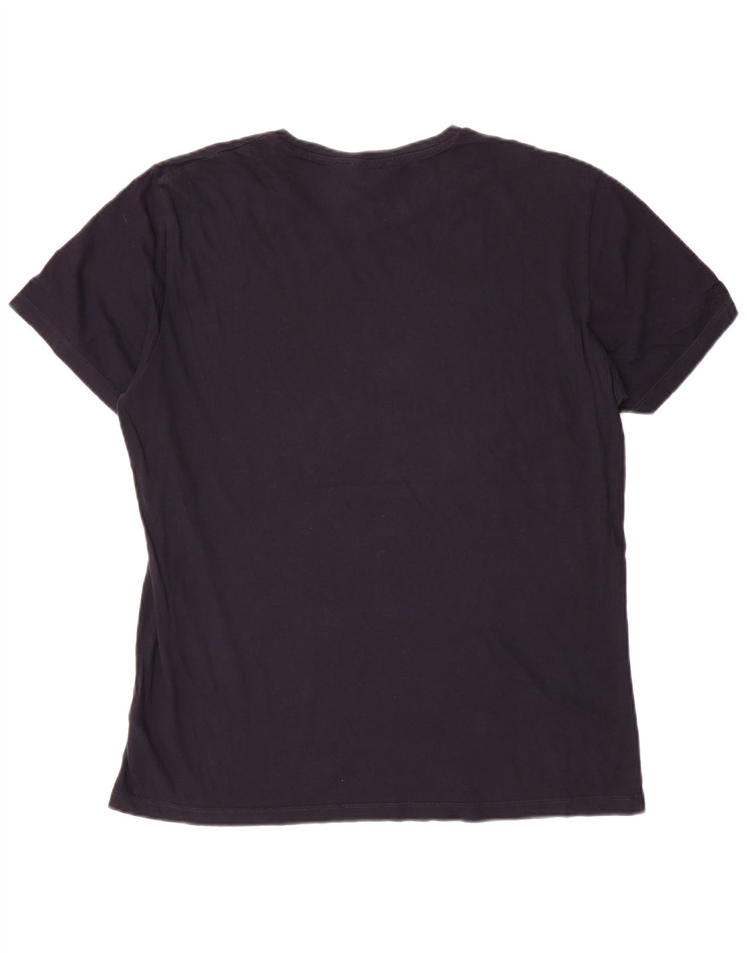 Cos Herren-T-Shirt-Oberteil, groß, marineblau, Baumwolle