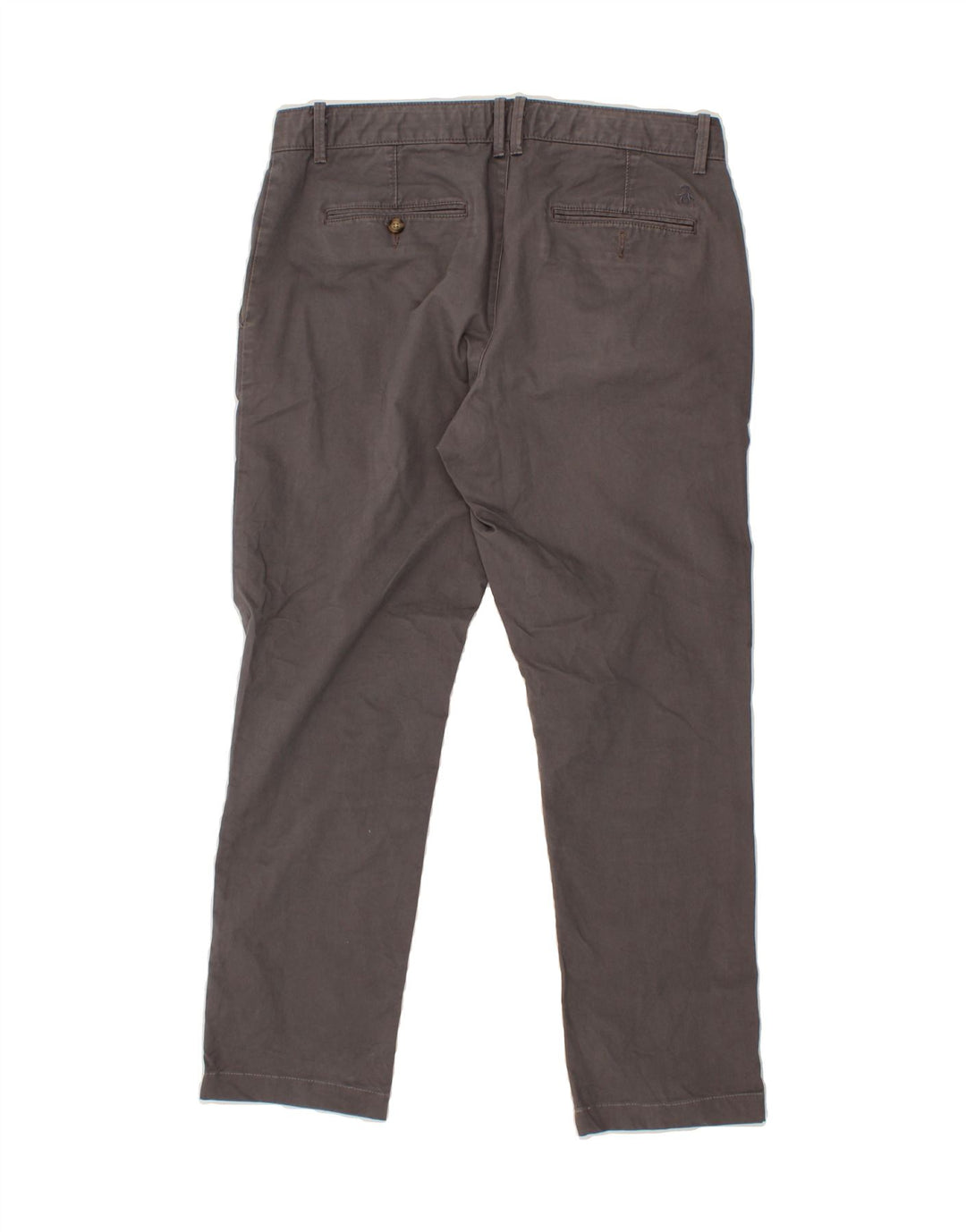 PENGUIN Mens Straight Chino Trousers W30 L33 Grey Cotton Vintage Penguin and Second-Hand Penguin from Messina Hembry 