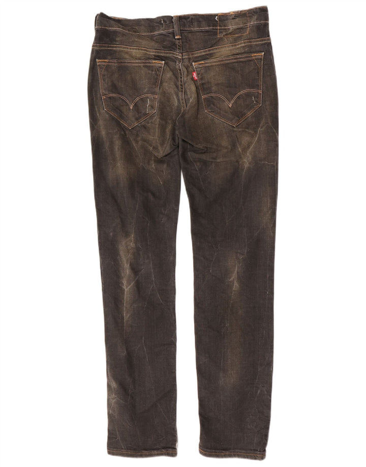Levi's Womens 519 Slim Jeans W31 L32 Khaki Cotton