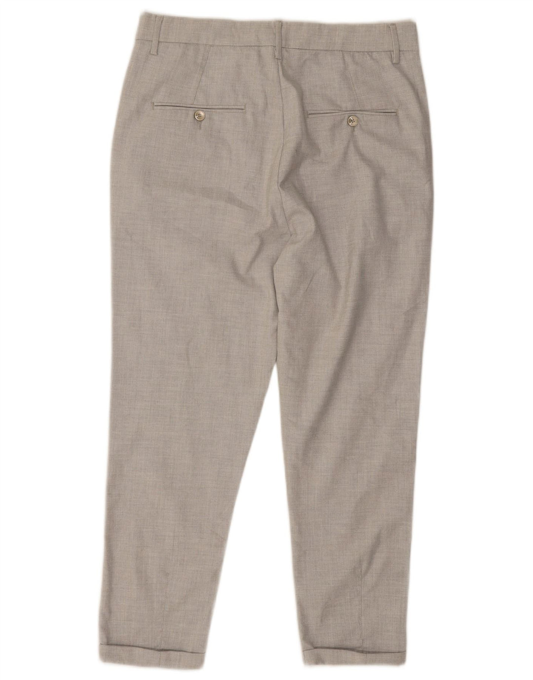 Zara Mens Pegged Chino Trousers EU 40 Medium W31 L24 Grey Polyester
