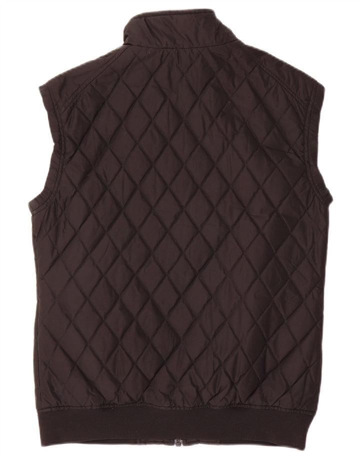 Lyle & Scott Womens Quilted Gilet UK 14 Large Black Polyester