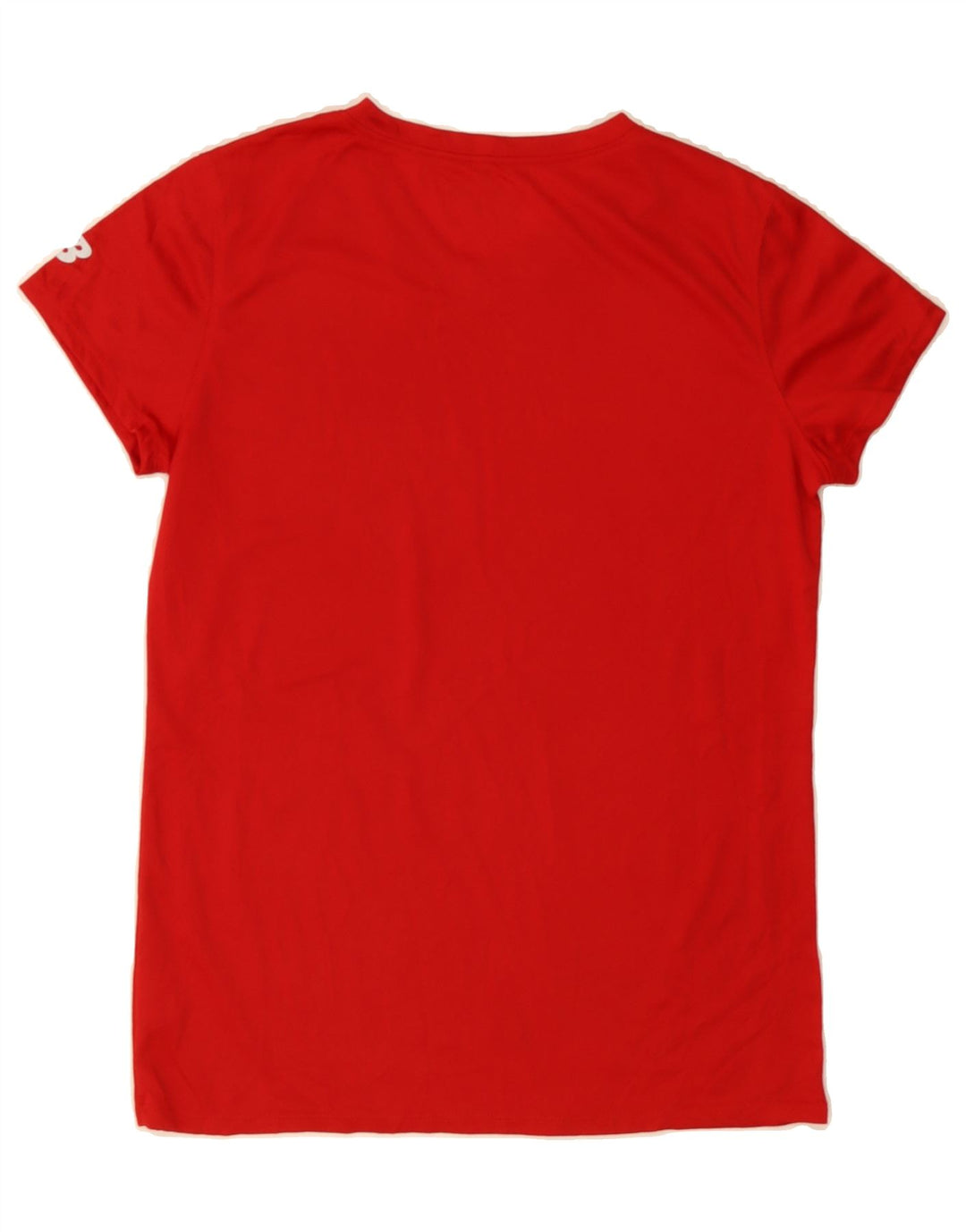 NEW BALANCE Womens Graphic T-Shirt Top UK 12 Medium Red Polyester Vintage New Balance and Second-Hand New Balance from Messina Hembry 