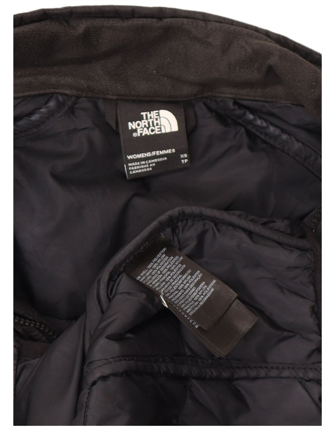 THE NORTH FACE Womens Padded Jacket UK 6 XS Black Polyester