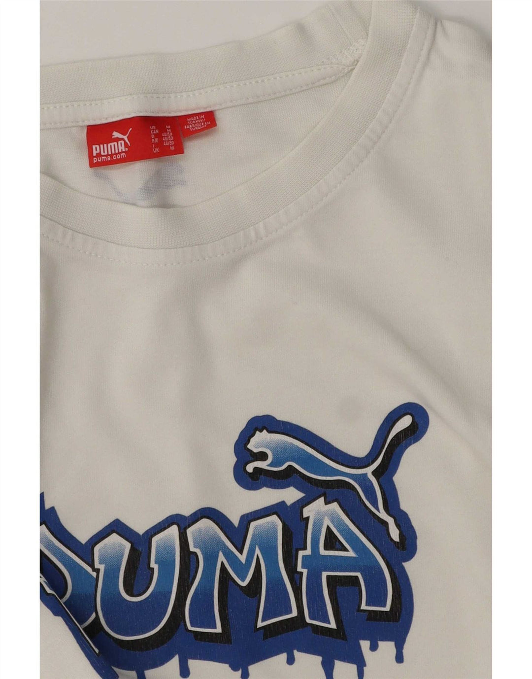 T-shirt grafica da uomo Puma Top bianca media