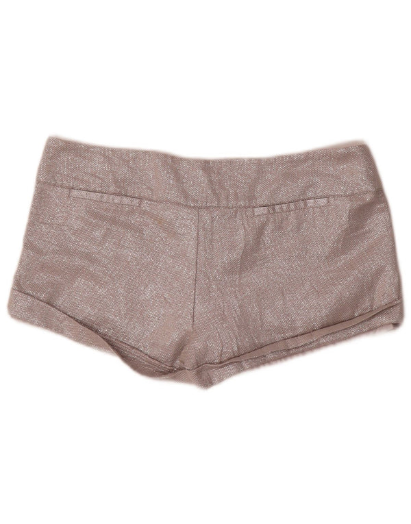 Zara Womens Trafaluc Hot Pants EU 40 Medium W30 Argent Coton