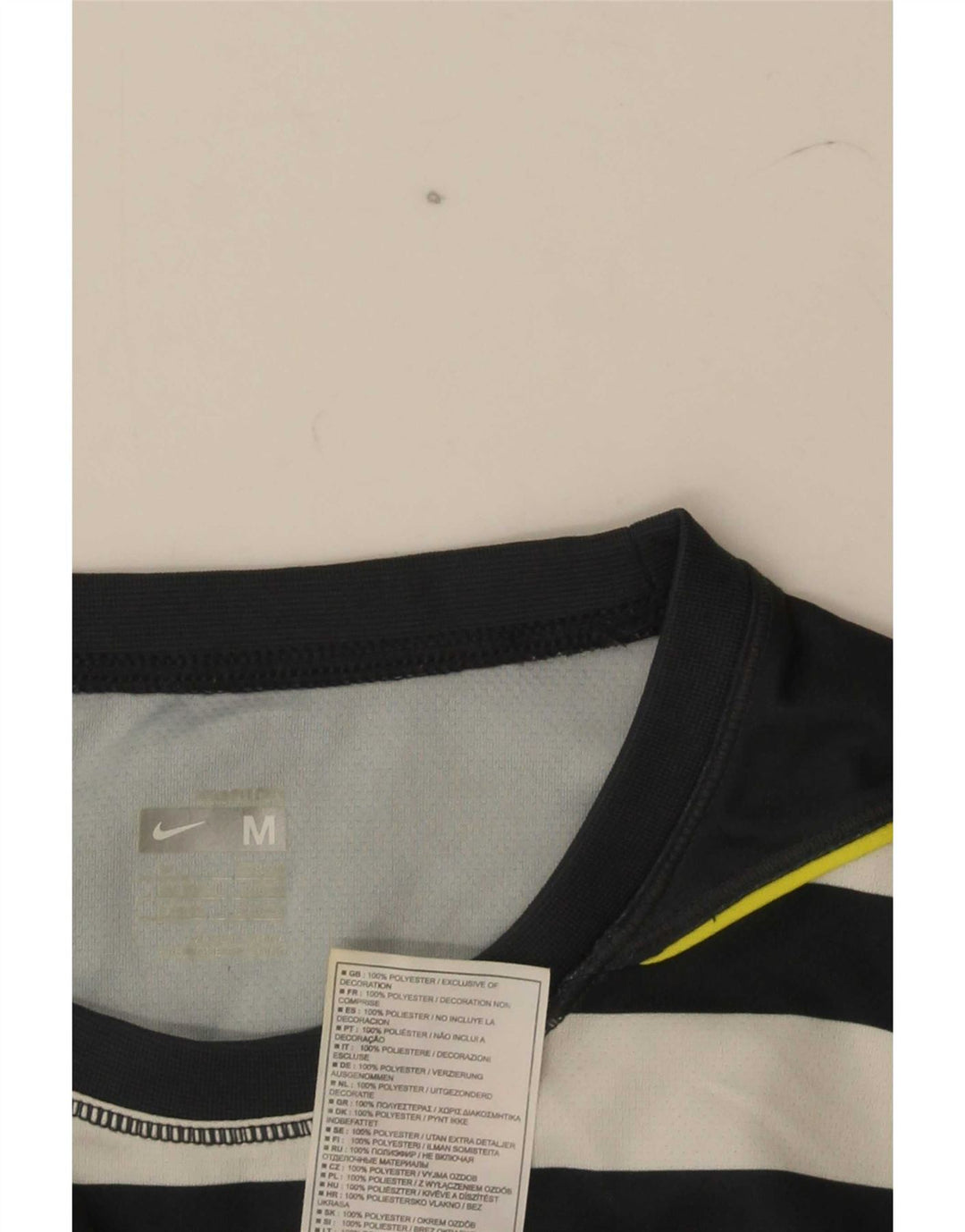 Nike Hommes T-Shirt Top UK 39/41 Vert Moyen Colorblock Polyester
