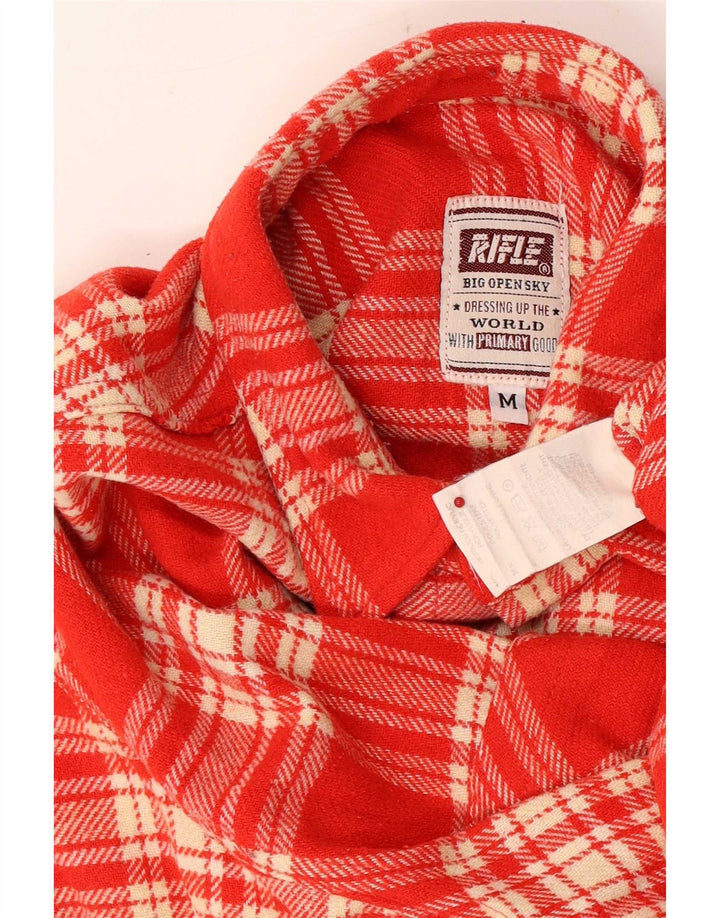 Camisa tipo sobrecamisa para hombre Rifle Medium Red Check Acrílico
