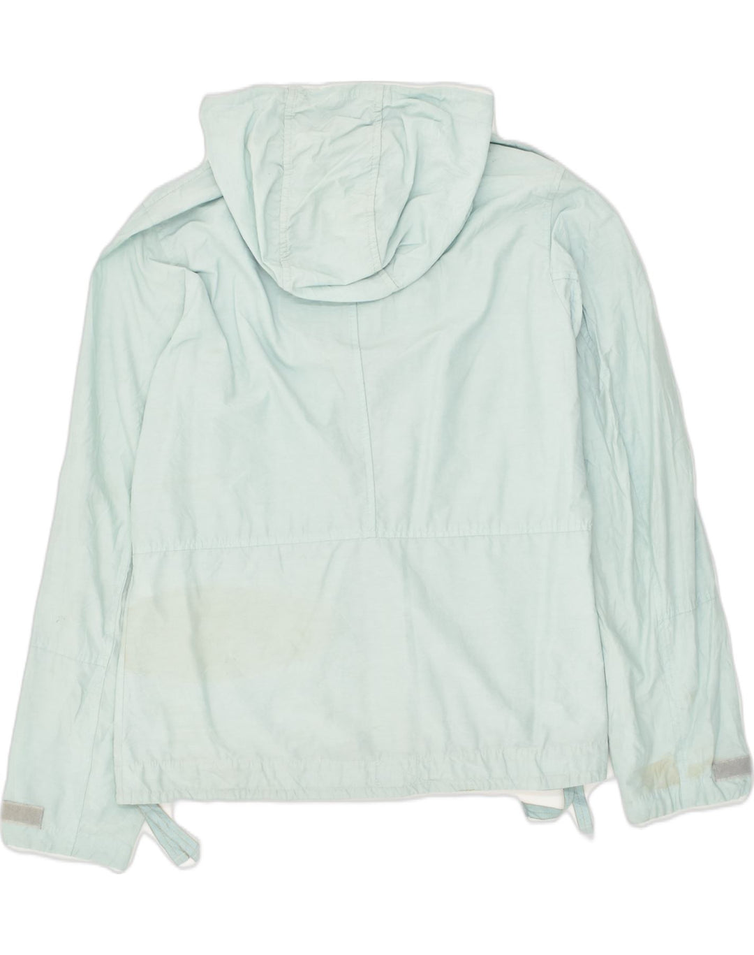 COLUMBIA Womens Hooded Rain Jacket UK 14 Large Blue Cotton | Vintage Columbia | Thrift | Second-Hand Columbia | Used Clothing | Messina Hembry 