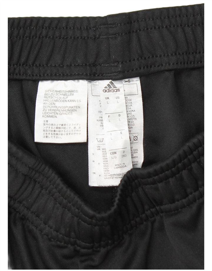Мужские спортивные брюки ADIDAS Climalite, большие черные, полиэстер