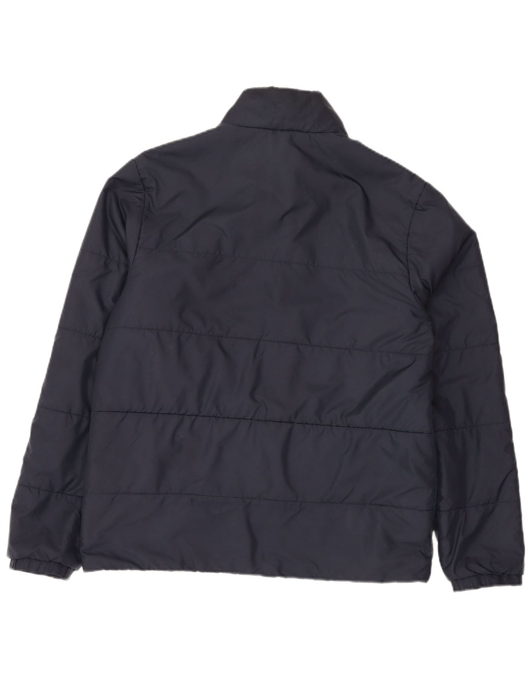 Adidas Mens Padded Jacket UK 38 Medium Navy Blue Polyester