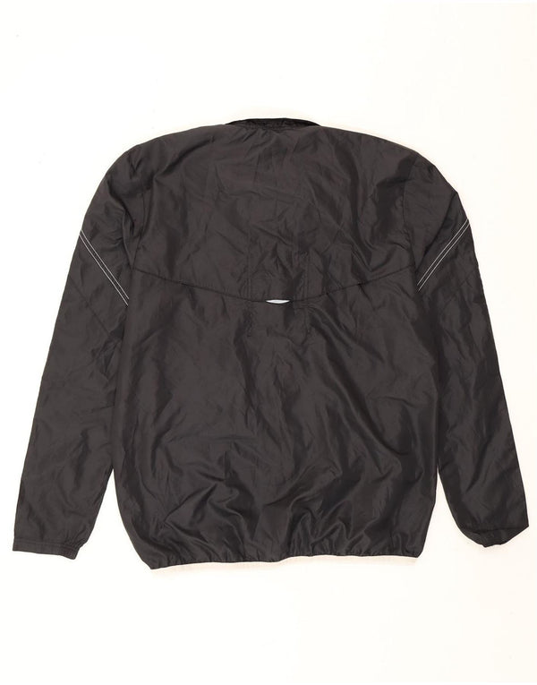 Adidas Mens Tracksuit Top Jacket Medium Black Colourblock Polyester