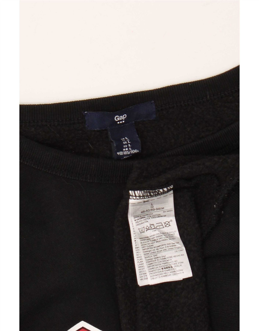 Gap Sweat-shirt graphique pour hommes, grand coton noir