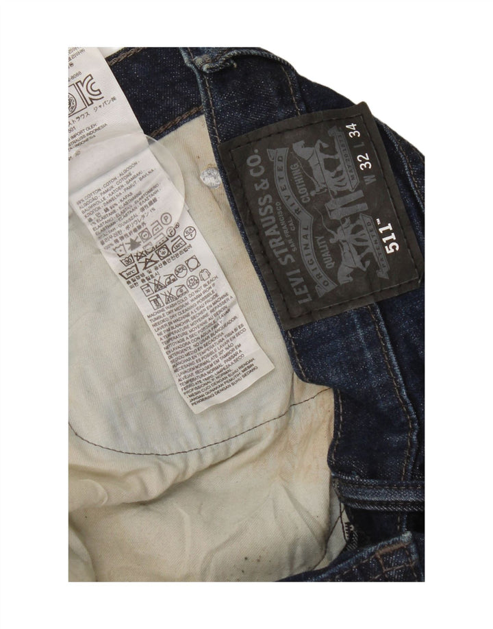 Levi's Uomo 511 Slim Jeans W32 L30 Cotone Blu