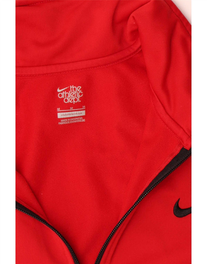 Nike Mens Tracksuit Top Jacket Médio Poliéster Vermelho
