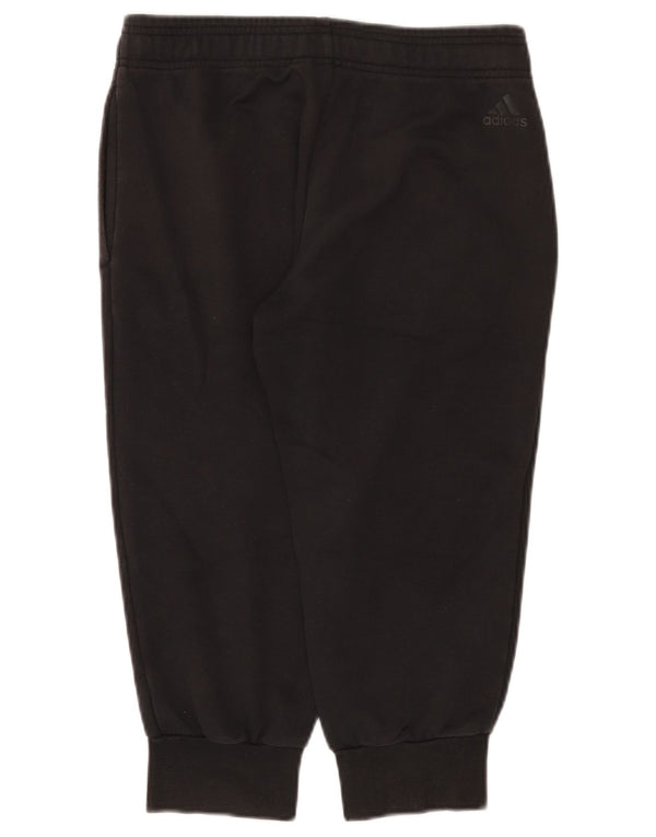 Adidas Womens Graphic Capri Tracksuit Trousers Joggers UK 8/10 Small Black