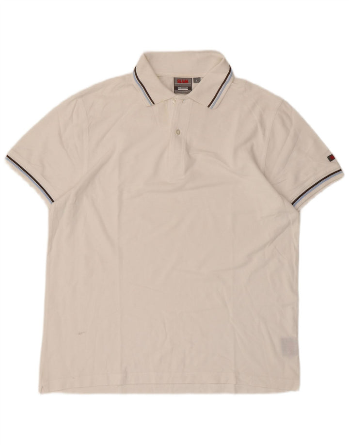 Polo Uomo Slam Large in Cotone Bianco