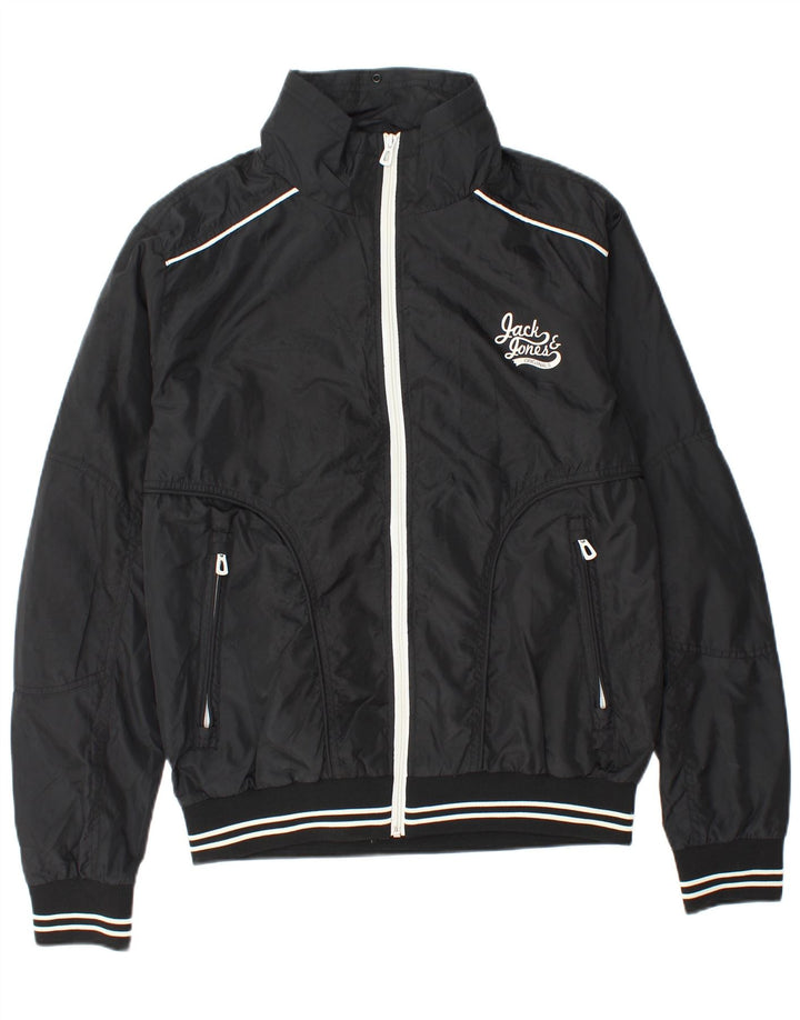 Jack & Jones Herre Bomber Jacket UK 40 Stor Sort Polyester