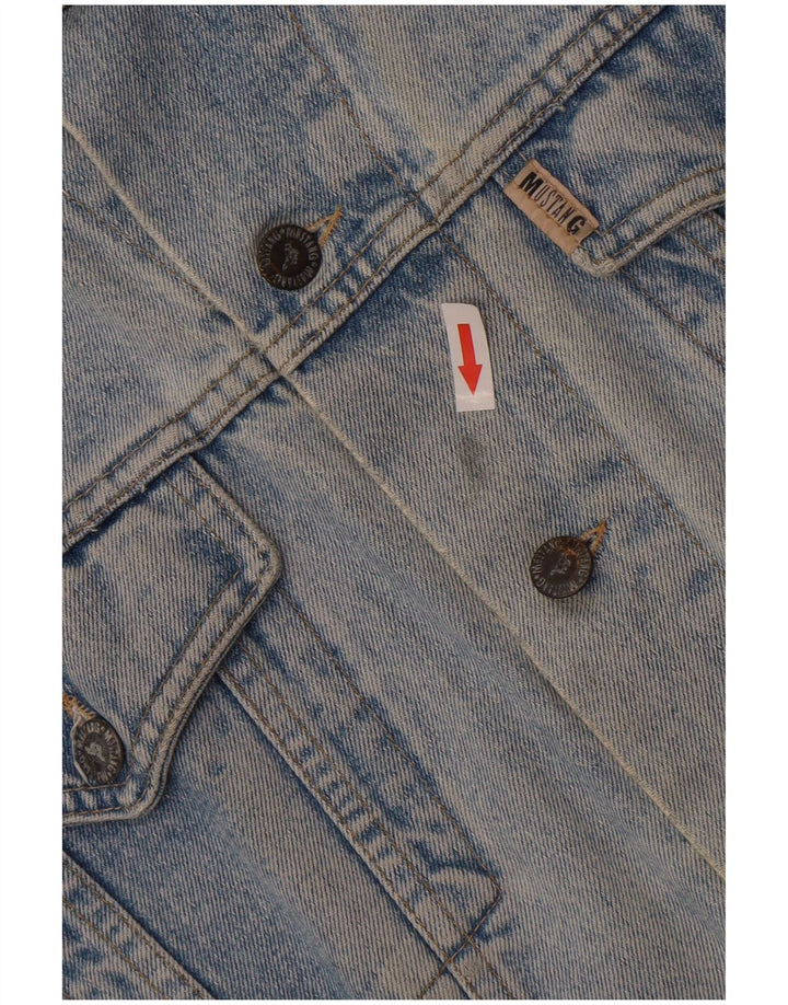 Mustang Mens Denim Jacket UK 40 Large Blue