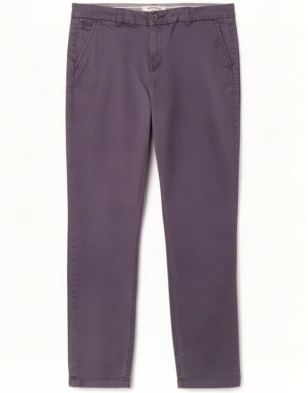 Fat Face Womens Slim Chino Παντελόνι UK 14 Large W34 L28 Navy Blue Cotton
