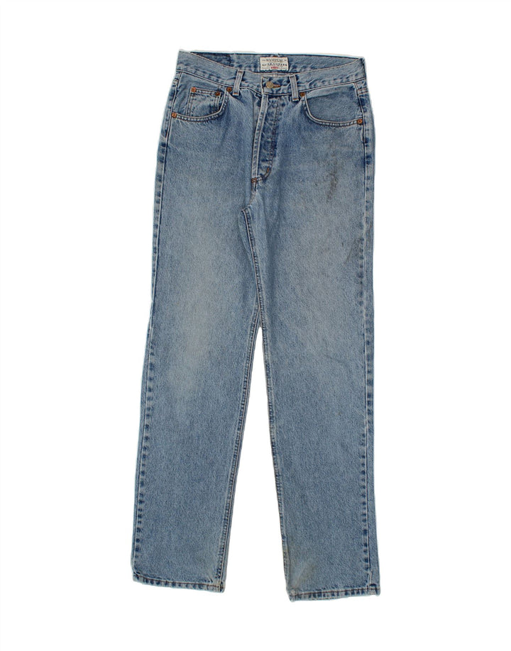 WAMPUM Mens Straight Jeans W34 L34 Blue Cotton Vintage Wampum and Second-Hand Wampum from Messina Hembry 