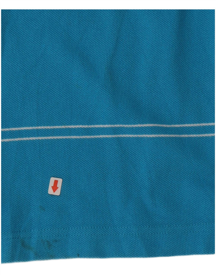 Chaps Herre poloshirt XL blå stribet bomuld