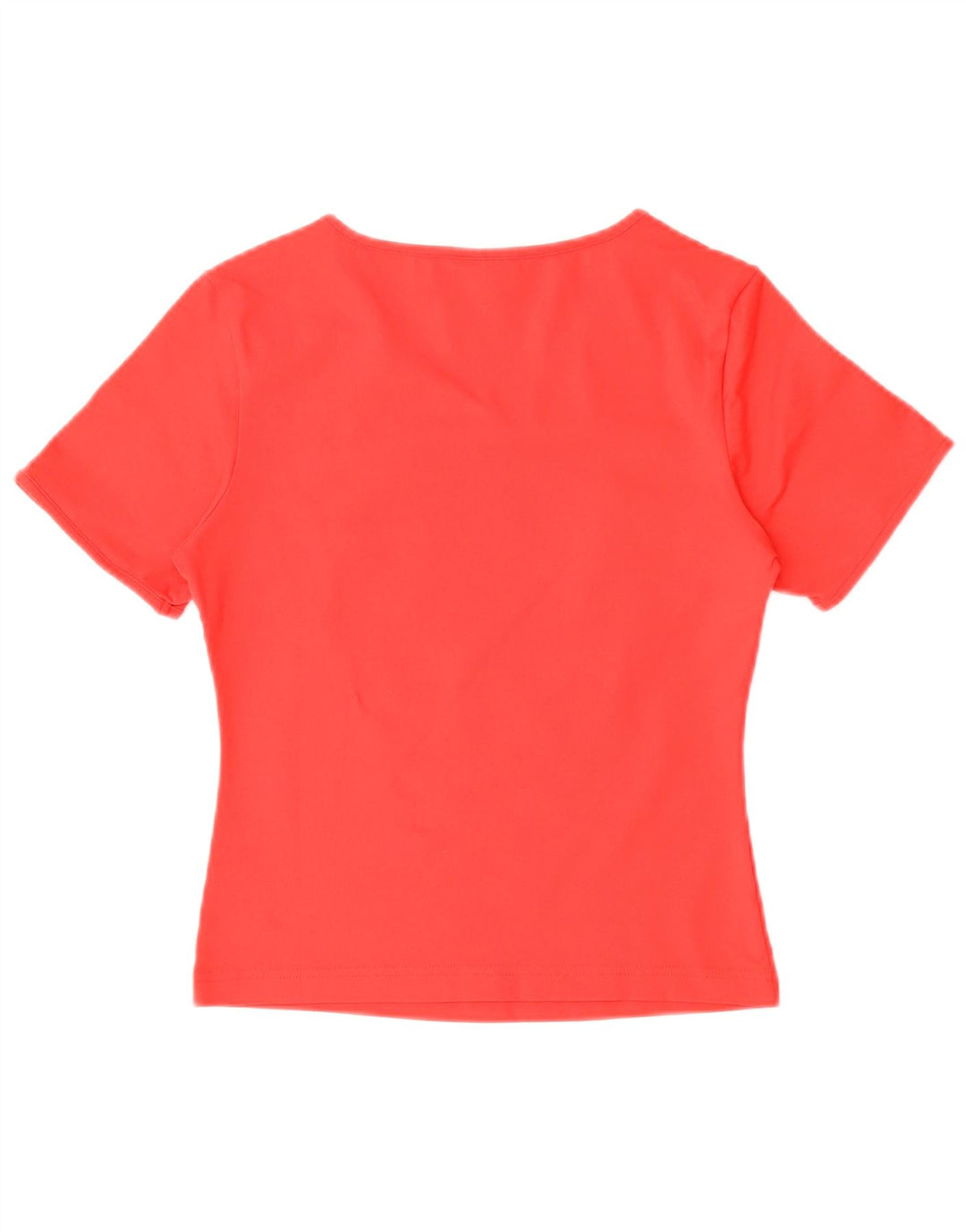 Adidas Dame T-Shirt Top UK 12 Medium Rød Polyester