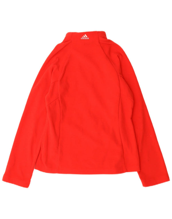 Adidas Womens Graphic Pullover Tracksuit Top Jacket UK 8 Small Red