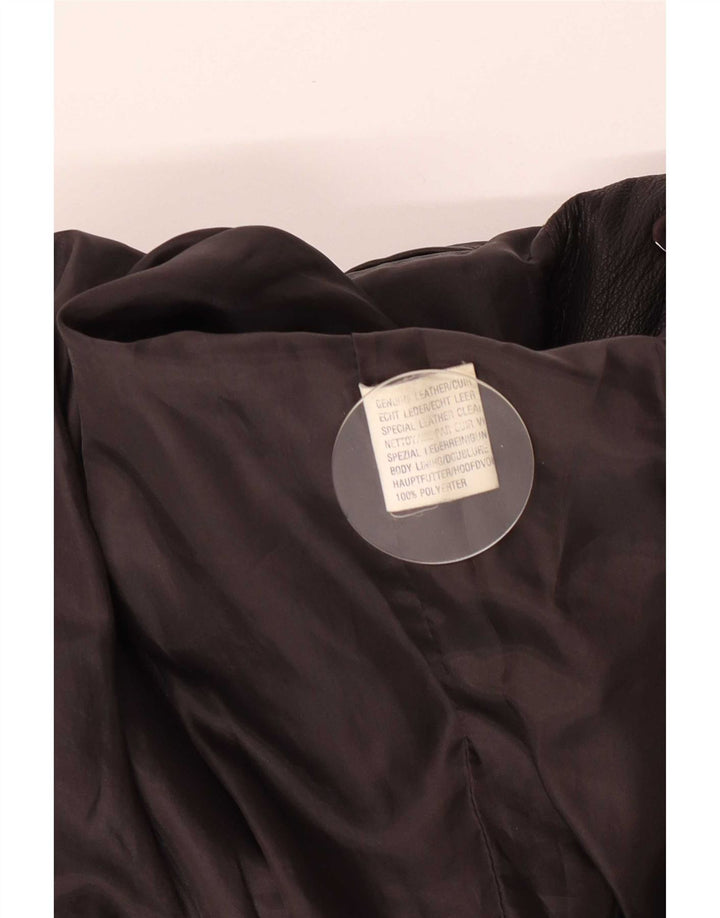 Giacca in pelle vintage da uomo UK 42 XL Marrone