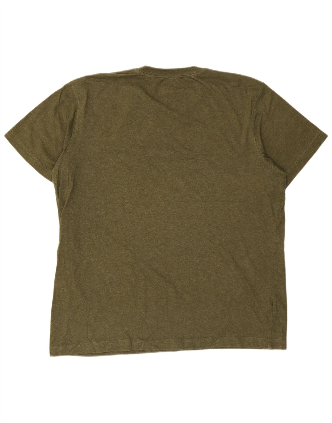 EDDIE BAUER Mens T-Shirt Top XL Khaki Cotton