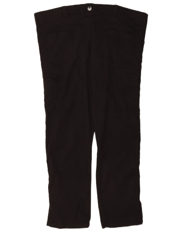 Wrangler Mens Straight Cargo Trousers W44 L30 Black Nylon