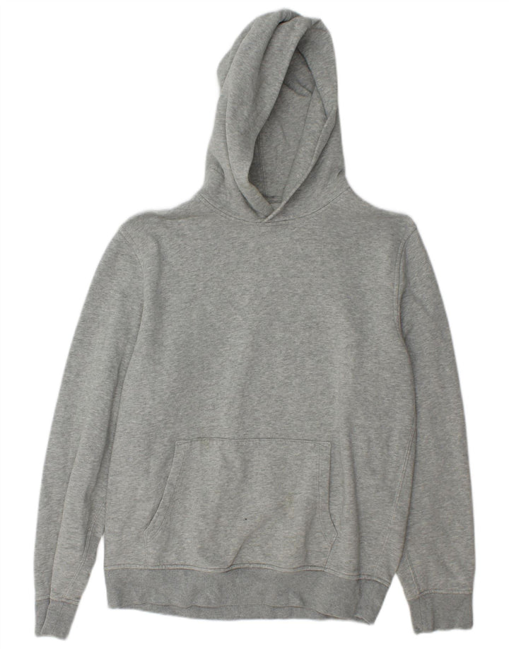 Felpa con cappuccio da uomo Gap in cotone mélange grigio medio