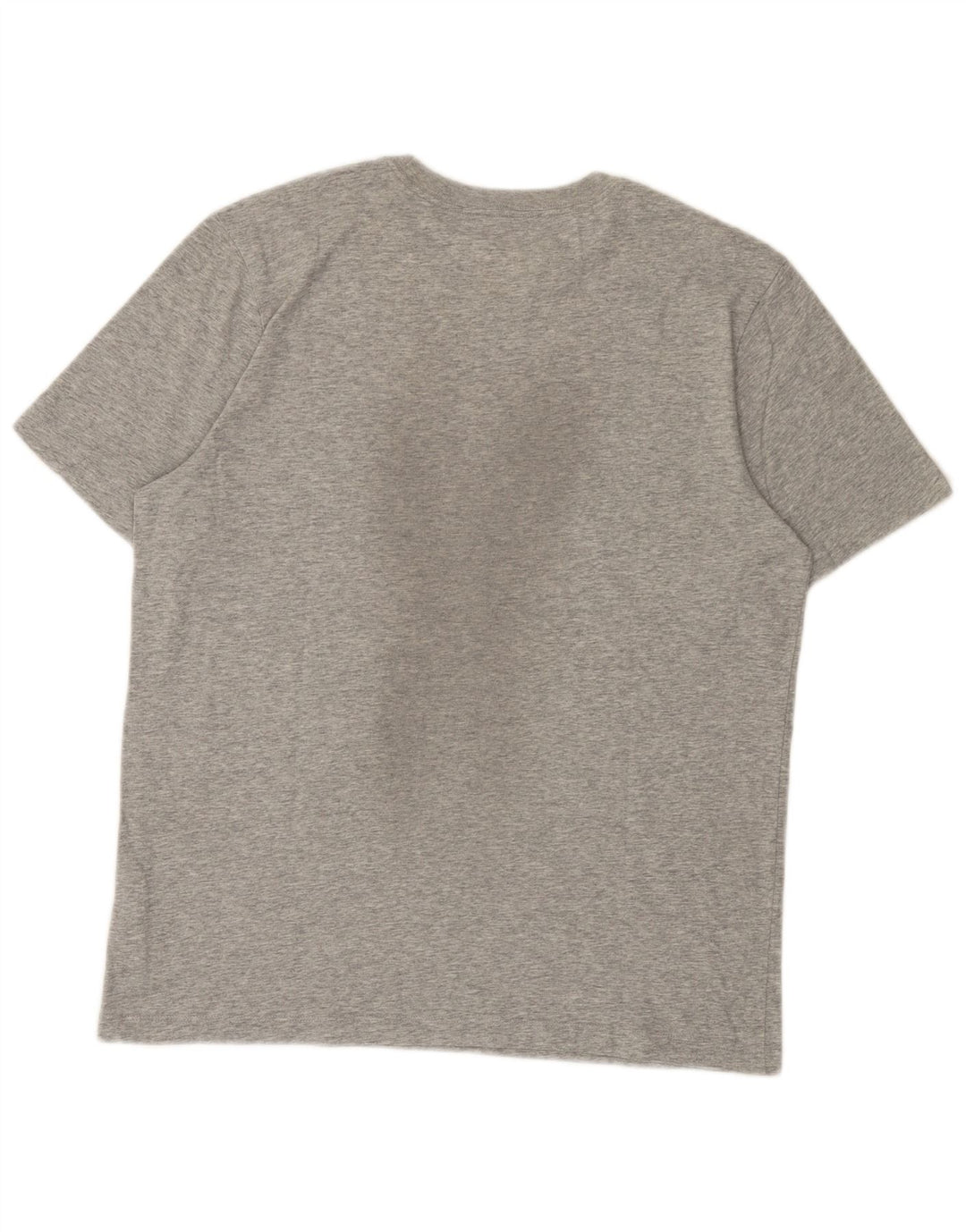 Nike Herren Dri Fit Graphic T-Shirt-Oberteil aus mittelgrau gefleckter Baumwolle