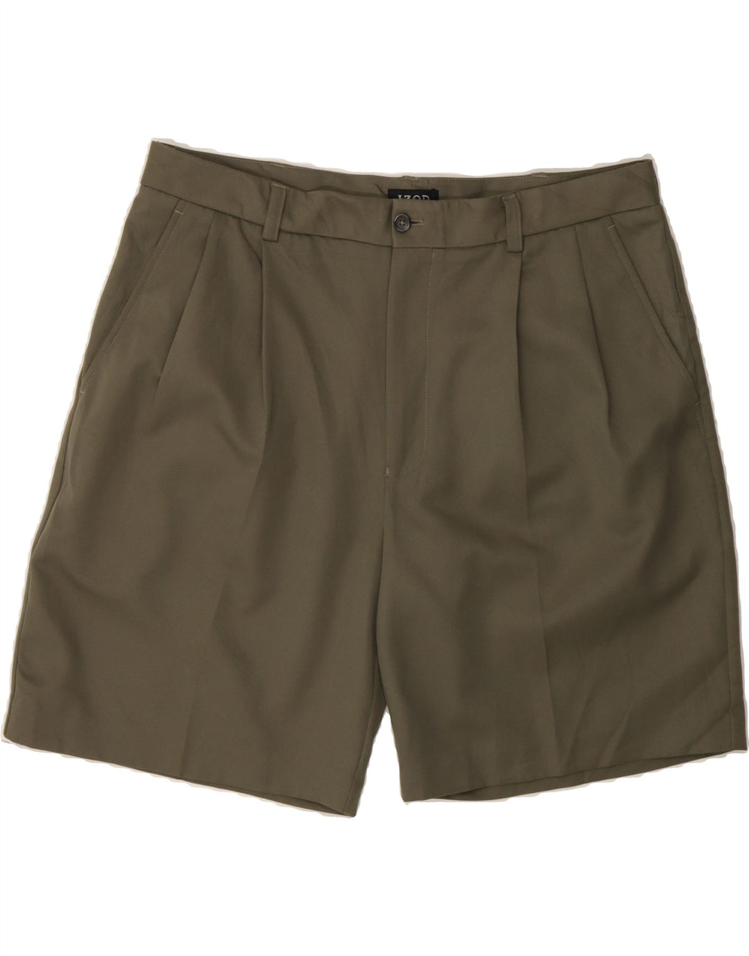 IZOD Mens Pegged Chino Shorts W36 Large Khaki Polyester Vintage Izod and Second-Hand Izod from Messina Hembry 