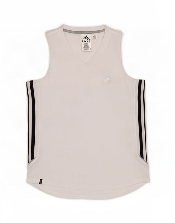 Adidas Womens Clima 365 Vest Top UK 12 Medium White Polyester