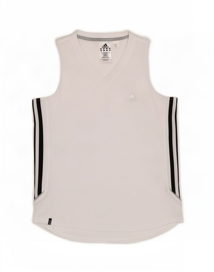 Adidas Womens Clima 365 Vest Top UK 12 Medium White Polyester