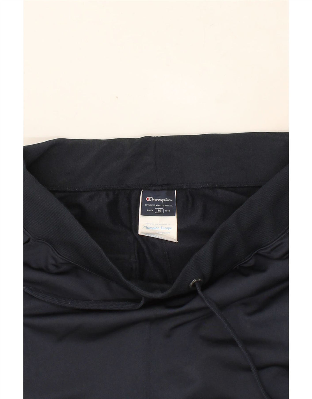 CHAMPION Womens Tracksuit Trousers UK 14 Medium Navy Blue Polyester Vintage Champion and Second-Hand Champion from Messina Hembry 