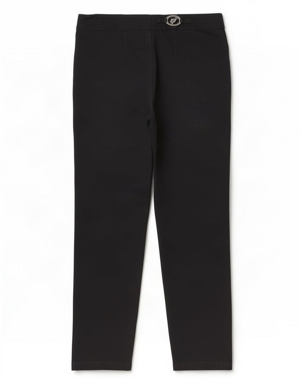 Trussardi Womens Cropped Trousers IT 44 Medium W28 L25 Black